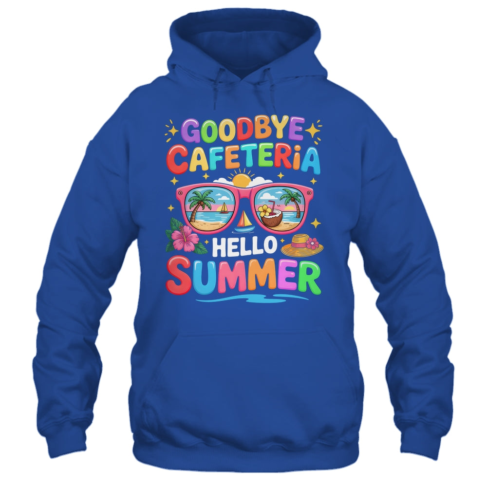 Goodbye Cafeteria Hello Summer End Of School Year Lunch Lady Shirt & Tank Top | teecentury