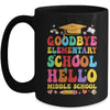 Goodbye Elementary Hello Middle School Graduation 2024 Mug | teecentury