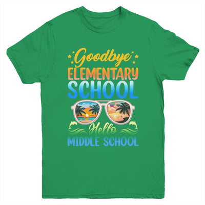 Goodbye Elementary School On My Way To Middle School 2024 Youth Shirt | teecentury