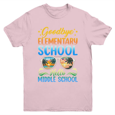Goodbye Elementary School On My Way To Middle School 2024 Youth Shirt | teecentury