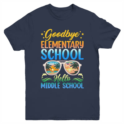 Goodbye Elementary School On My Way To Middle School 2024 Youth Shirt | teecentury