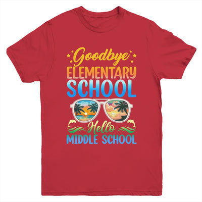 Goodbye Elementary School On My Way To Middle School 2024 Youth Shirt | teecentury