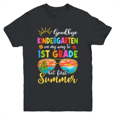 Goodbye Kindergarten Graduation To 1st Grade Hello Summer Youth Shirt | teecentury