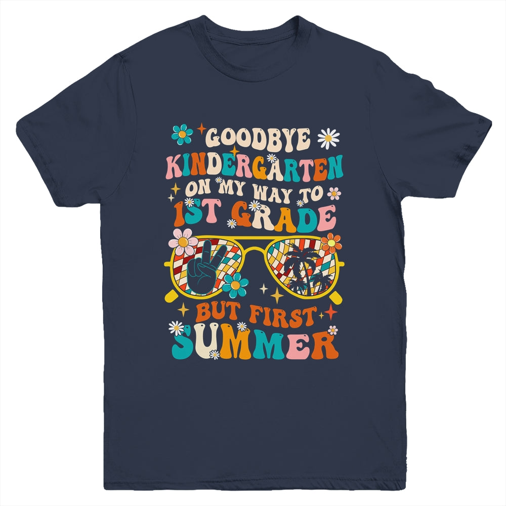 Goodbye Kindergarten Graduation To 1st Grade Summer  Kids Youth Shirt | teecentury
