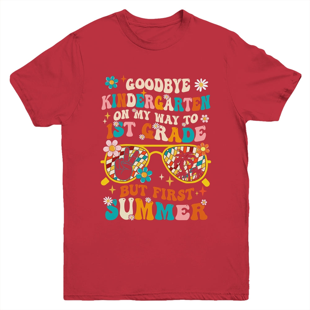Goodbye Kindergarten Graduation To 1st Grade Summer  Kids Youth Shirt | teecentury