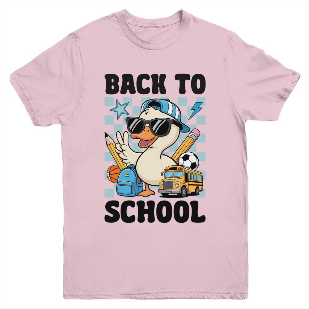Goose Back To School 1st First Day Of School Boy Girl Kids Youth Shirt | teecentury