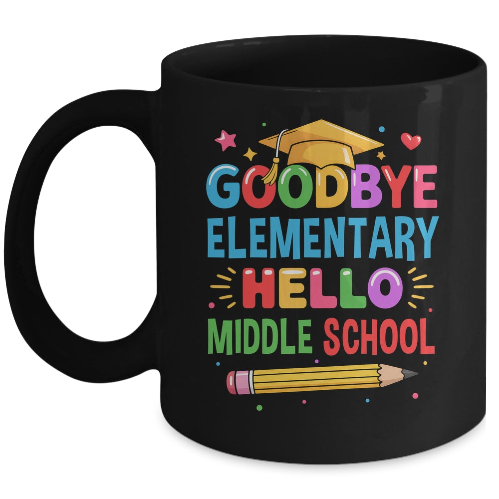 Graduation From Elementary To Middle School 2025 For Her Him Mug | teecentury