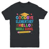 Graduation From Elementary To Middle School 2025 For Her Him Youth Shirt | teecentury