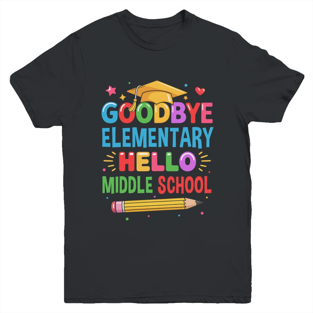 Graduation From Elementary To Middle School 2025 For Her Him Youth Shirt | teecentury