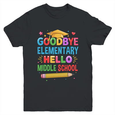 Graduation From Elementary To Middle School 2025 For Her Him Youth Shirt | teecentury