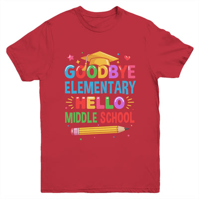 Graduation From Elementary To Middle School 2025 For Her Him Youth Shirt | teecentury