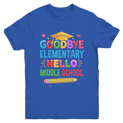 Graduation From Elementary To Middle School 2025 For Her Him Youth Shirt | teecentury