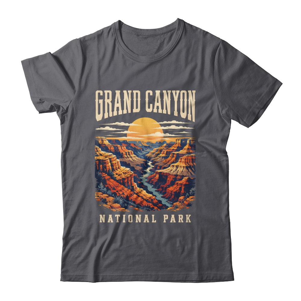 Grand Canyon National Park Arizona Outdoor Vintage Sunset Hiking Shirt & Tank Top | teecentury