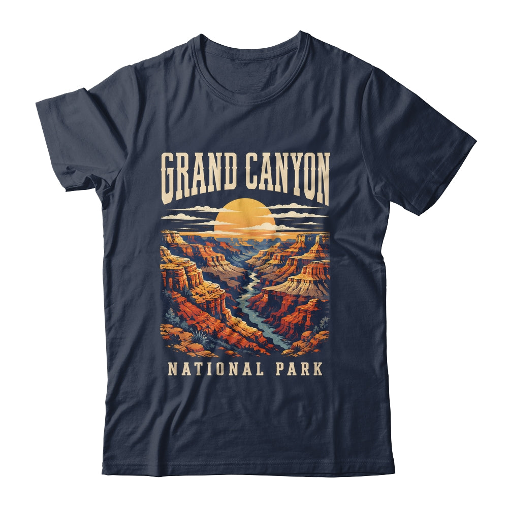 Grand Canyon National Park Arizona Outdoor Vintage Sunset Hiking Shirt & Tank Top | teecentury