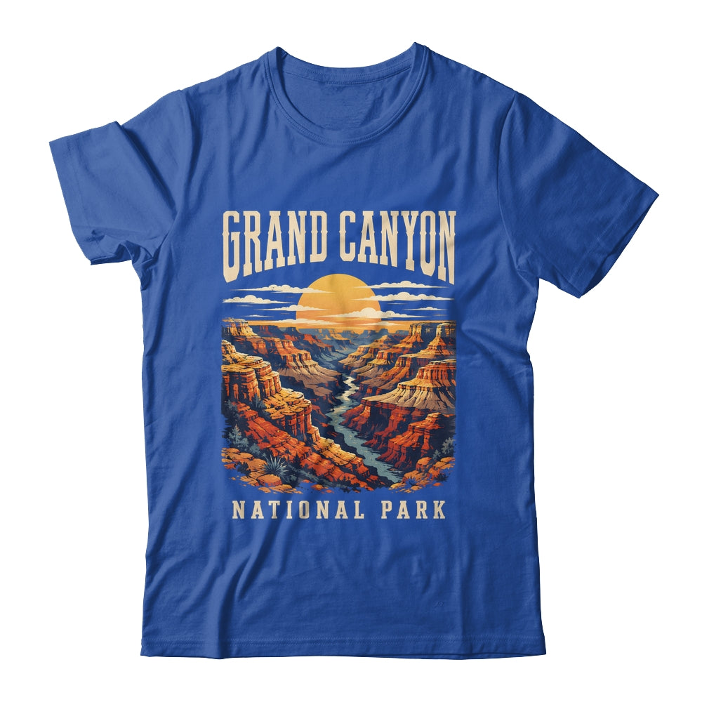 Grand Canyon National Park Arizona Outdoor Vintage Sunset Hiking Shirt & Tank Top | teecentury