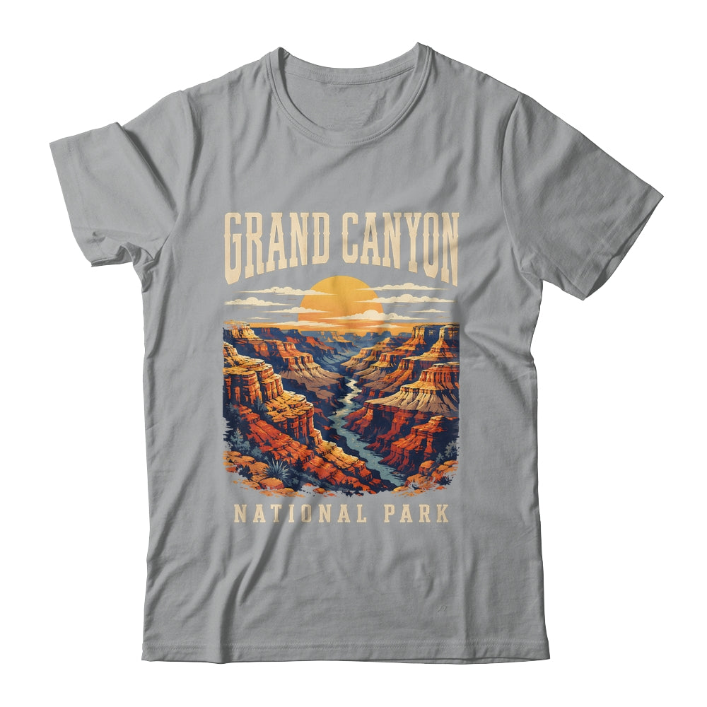 Grand Canyon National Park Arizona Outdoor Vintage Sunset Hiking Shirt & Tank Top | teecentury