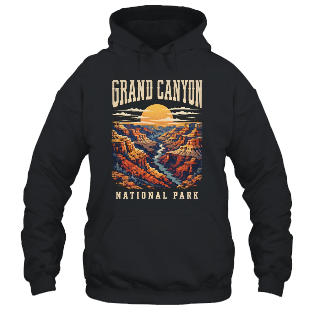 Grand Canyon National Park Arizona Outdoor Vintage Sunset Hiking Shirt & Tank Top | teecentury