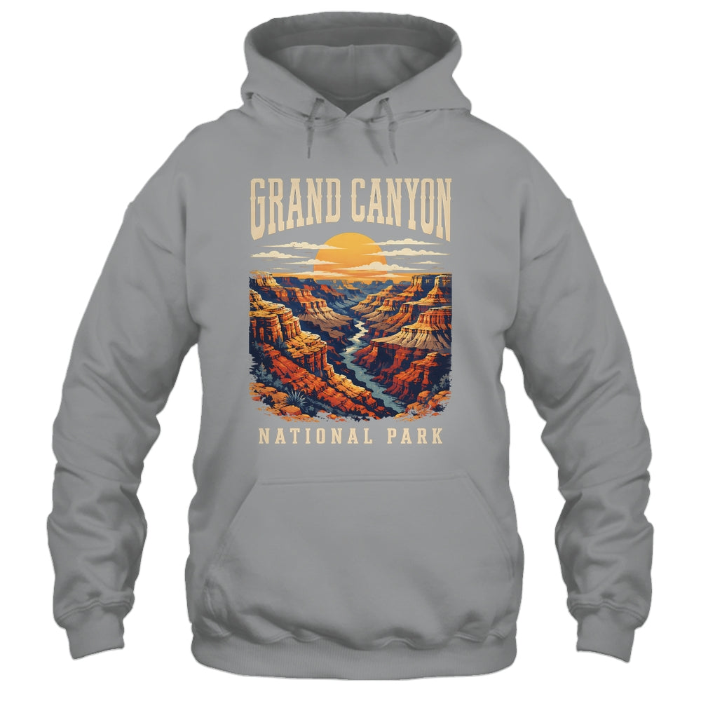 Grand Canyon National Park Arizona Outdoor Vintage Sunset Hiking Shirt & Tank Top | teecentury