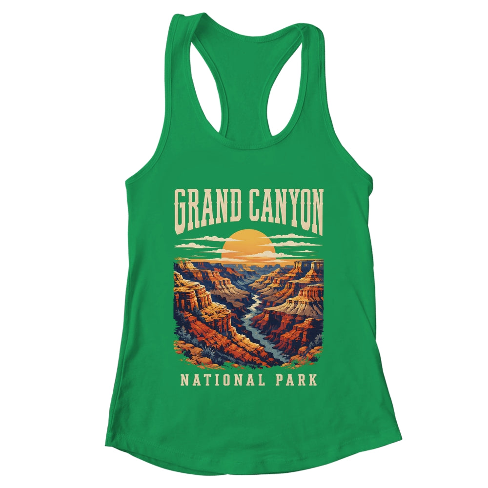 Grand Canyon National Park Arizona Outdoor Vintage Sunset Hiking Shirt & Tank Top | teecentury