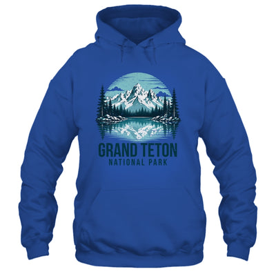 Grand Teton National Park Retro Mountain Lake Outdoor Hiking Shirt & Tank Top | teecentury