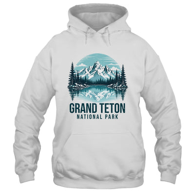 Grand Teton National Park Retro Mountain Lake Outdoor Hiking Shirt & Tank Top | teecentury