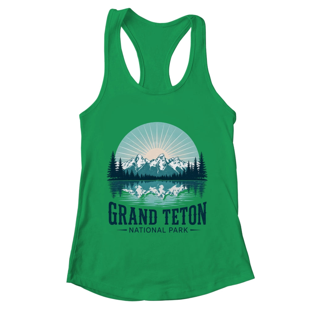 Grand Teton National Park Wyoming Travel Outdoor Camping Shirt & Tank Top | teecentury