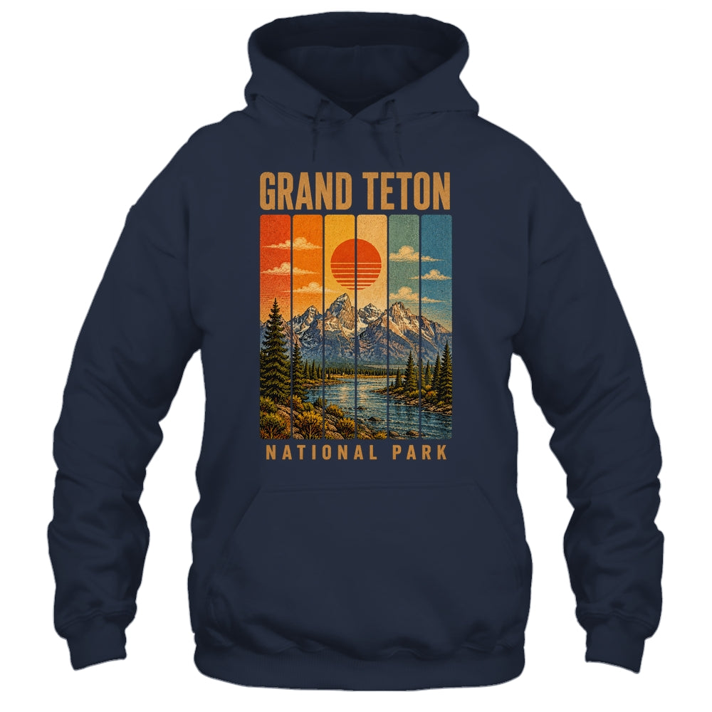 Grand Teton National Park Wyoming Usa Outdoor Vintage Hiking Shirt & Tank Top | teecentury