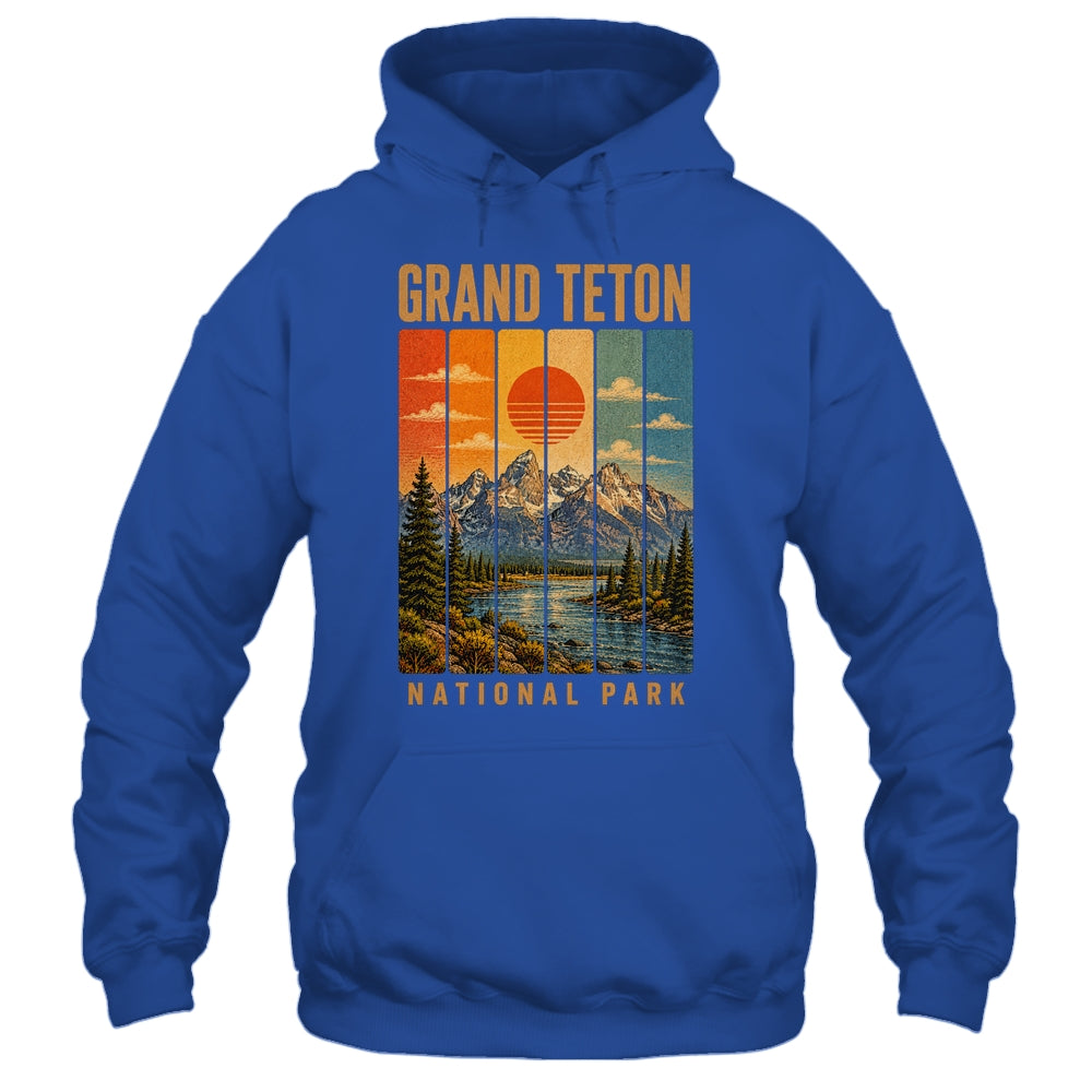 Grand Teton National Park Wyoming Usa Outdoor Vintage Hiking Shirt & Tank Top | teecentury