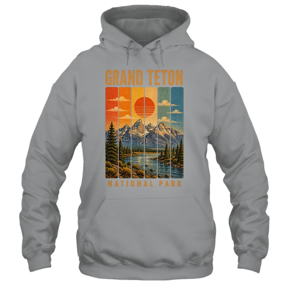 Grand Teton National Park Wyoming Usa Outdoor Vintage Hiking Shirt & Tank Top | teecentury