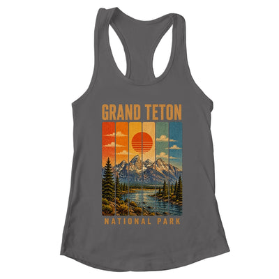 Grand Teton National Park Wyoming Usa Outdoor Vintage Hiking Shirt & Tank Top | teecentury