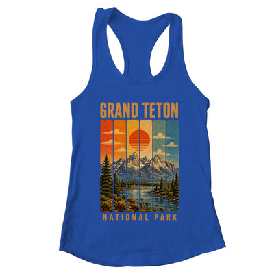 Grand Teton National Park Wyoming Usa Outdoor Vintage Hiking Shirt & Tank Top | teecentury