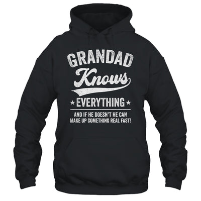 Grandad Knows Everything Fathers Day Birthday Christmas Shirt & Hoodie | teecentury