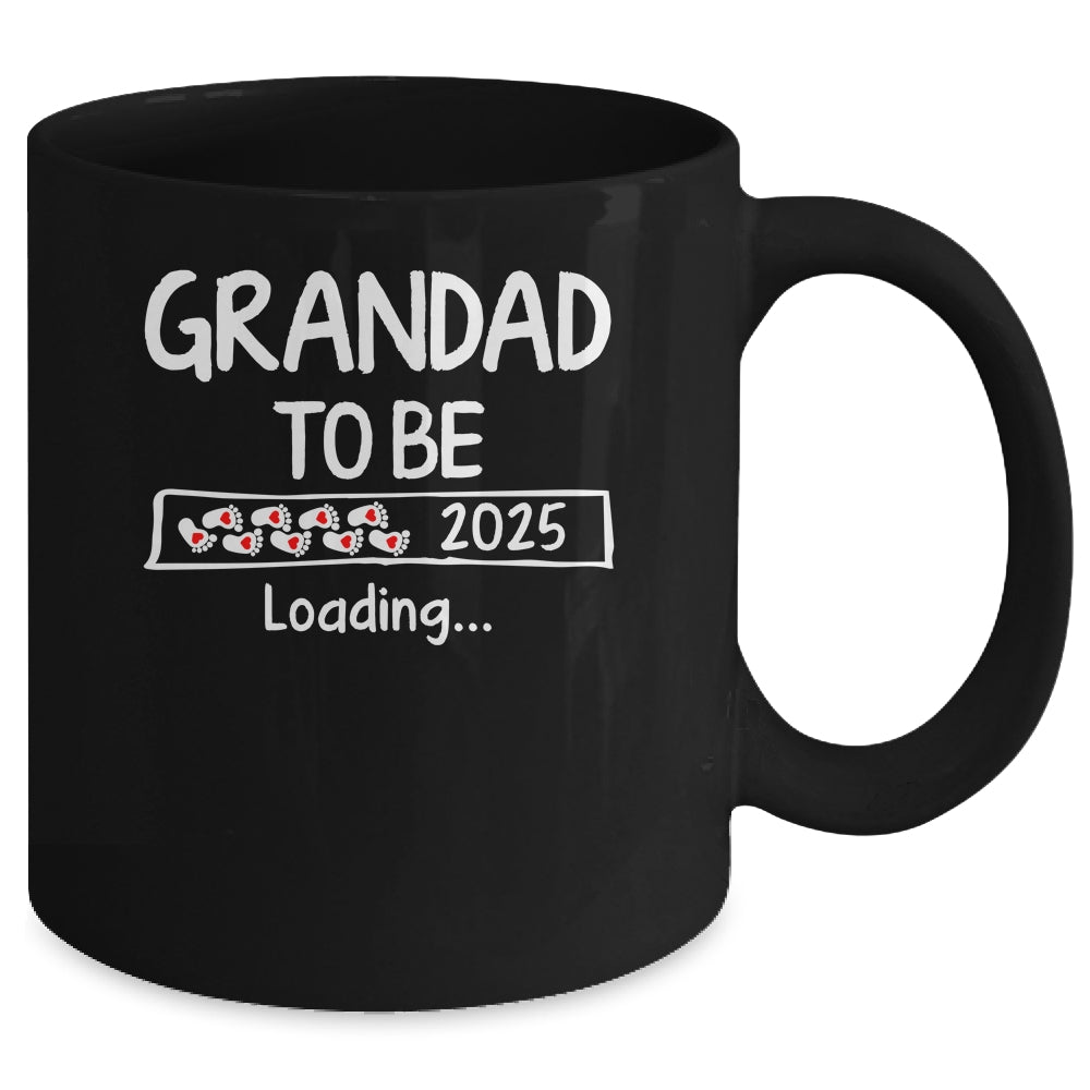 Grandad To Be 2025 Loading Promoted To Grandad Est 2025 Mug | teecentury
