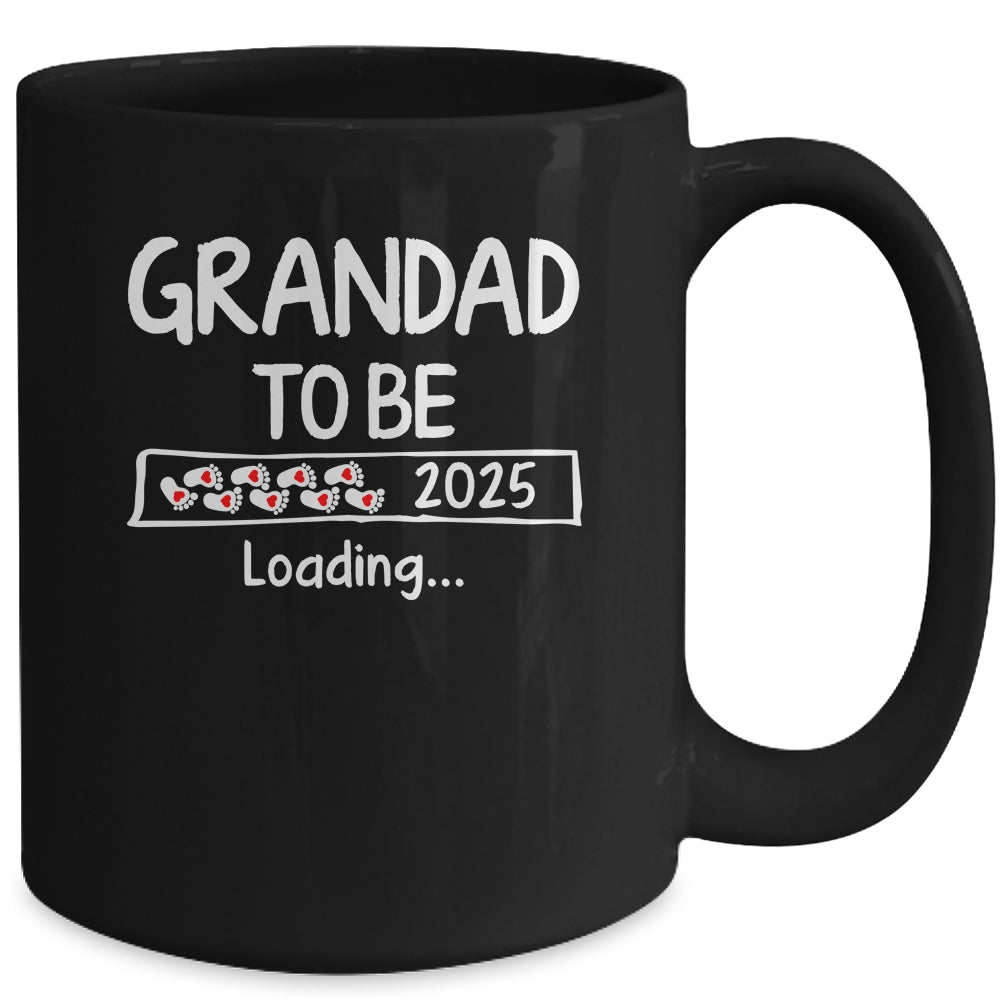 Grandad To Be 2025 Loading Promoted To Grandad Est 2025 Mug | teecentury