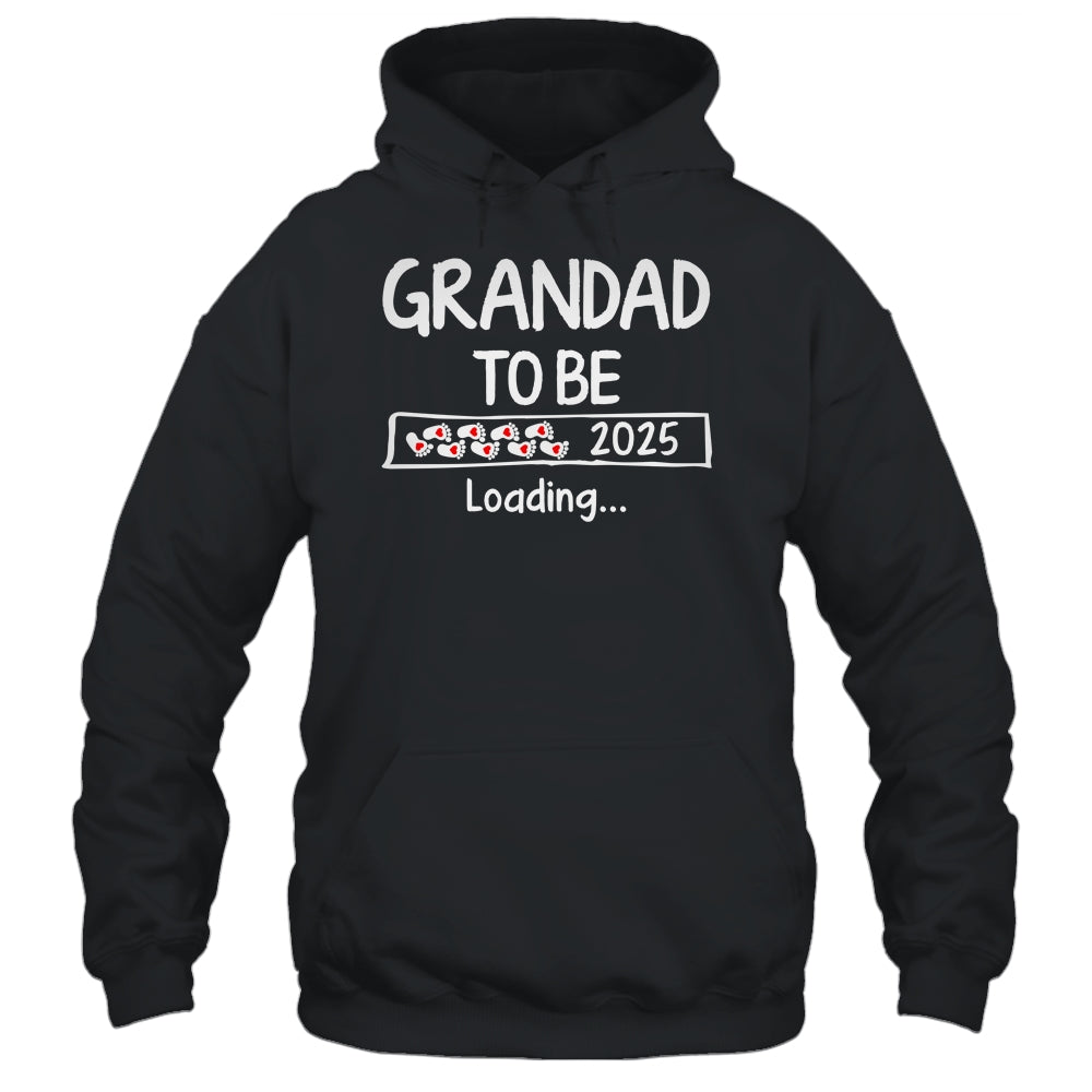 Grandad To Be 2025 Loading Promoted To Grandad Est 2025 Shirt & Hoodie | teecentury