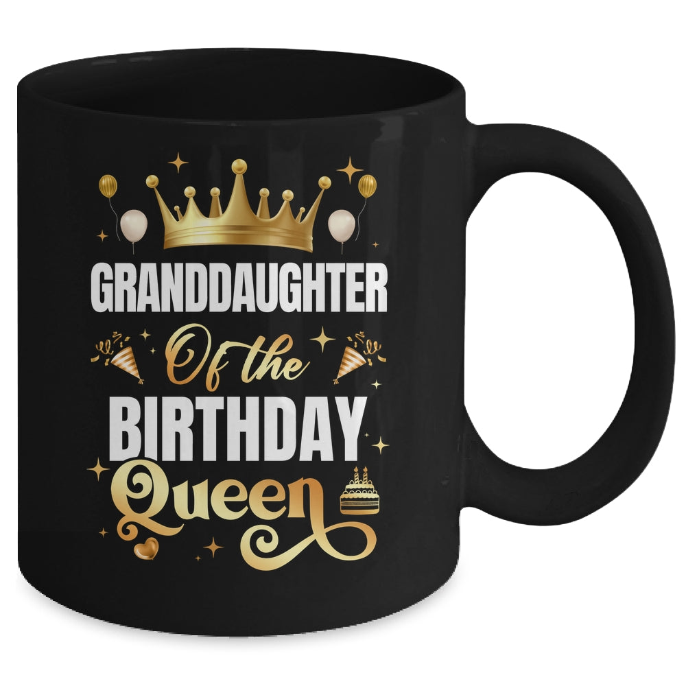 Granddaughter Of The Birthday Queen Funny Matching Birthday Party Mug | teecentury