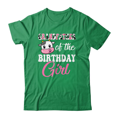 Grandfather Of The Birthday Girl Farm Cow 1st Birthday Girl Shirt & Hoodie | teecentury