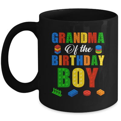 Grandma Birthday Boy Master Builder Building Bricks Blocks Mug | teecentury