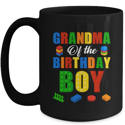 Grandma Birthday Boy Master Builder Building Bricks Blocks Mug | teecentury