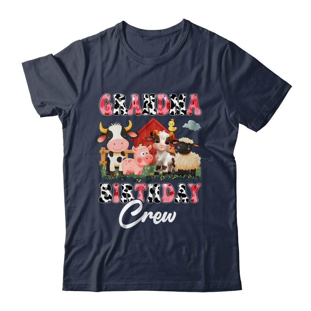 Grandma Birthday Crew Farm Cow Birthday Boy Girl Family Shirt & Hoodie | teecentury