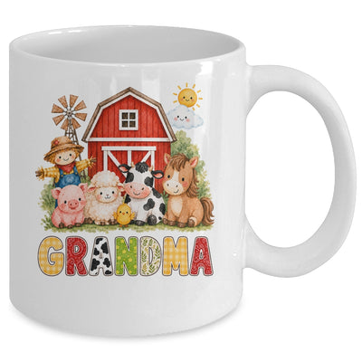 Grandma Farm Cow 1St Birthday Girl Boy Matching Family Mug | teecentury