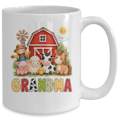 Grandma Farm Cow 1St Birthday Girl Boy Matching Family Mug | teecentury