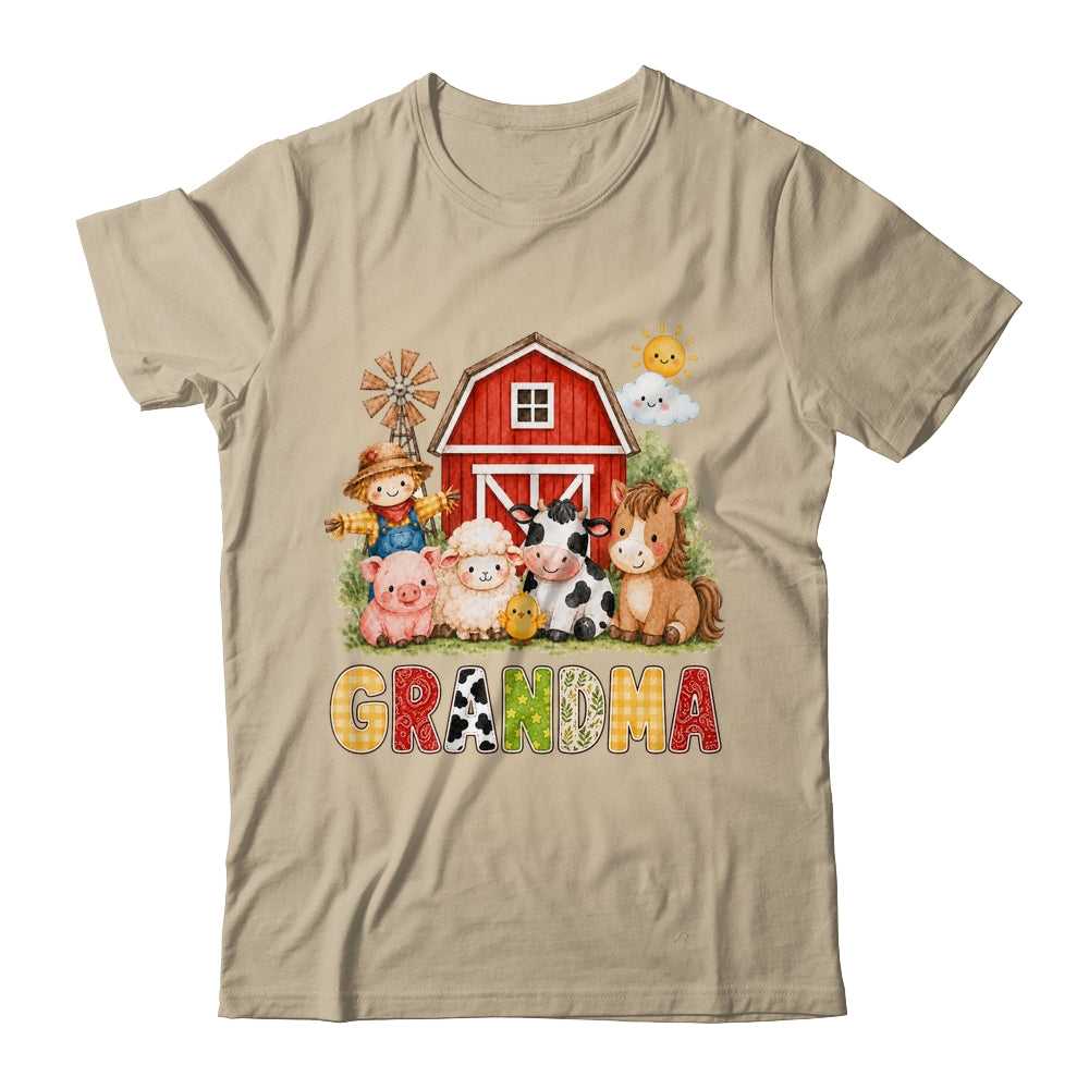 Grandma Farm Cow 1St Birthday Girl Boy Matching Family Shirt & Hoodie | teecentury