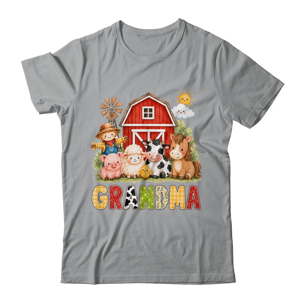 Grandma Farm Cow 1St Birthday Girl Boy Matching Family Shirt & Hoodie | teecentury