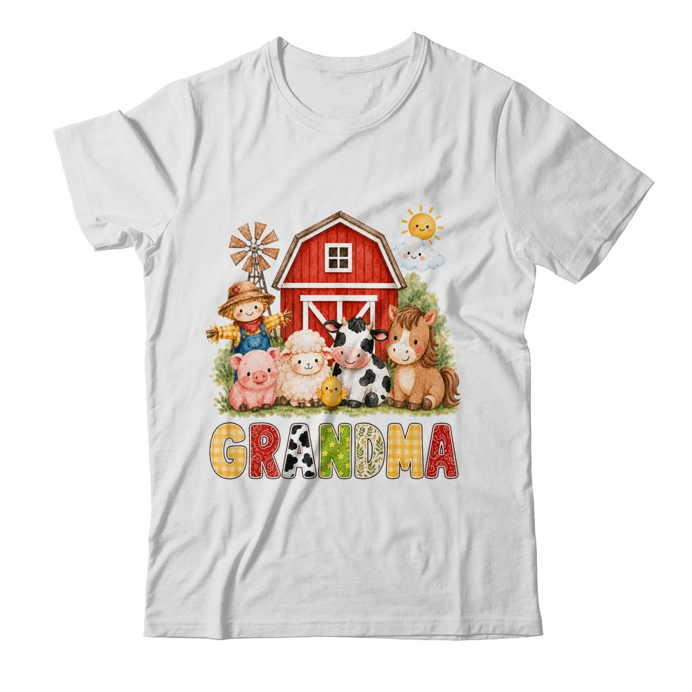 Grandma Farm Cow 1St Birthday Girl Boy Matching Family Shirt & Hoodie | teecentury