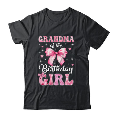 Grandma Of Birthday Girl Coquette Bow Matching Family Shirt & Hoodie | teecentury