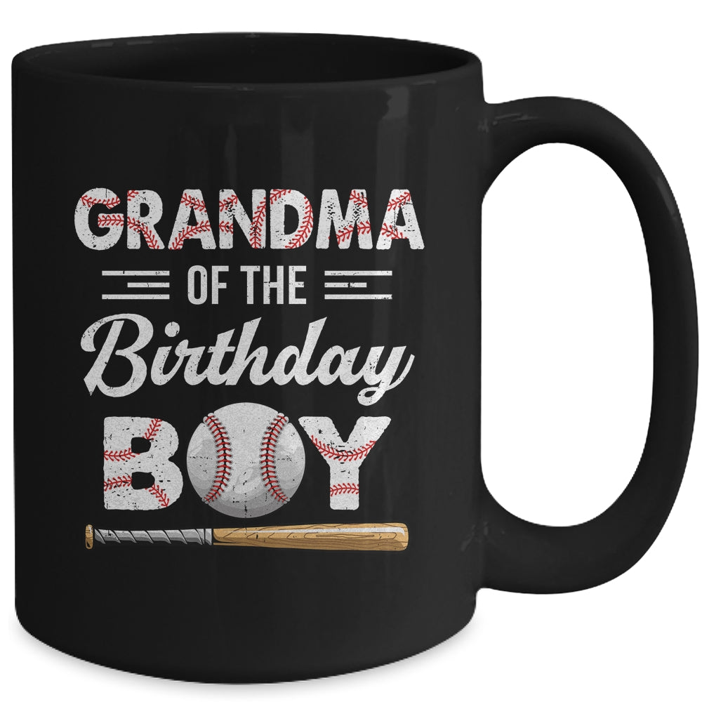 Grandma Of The Birthday Boy Baseball Matching Family Party Mug | teecentury