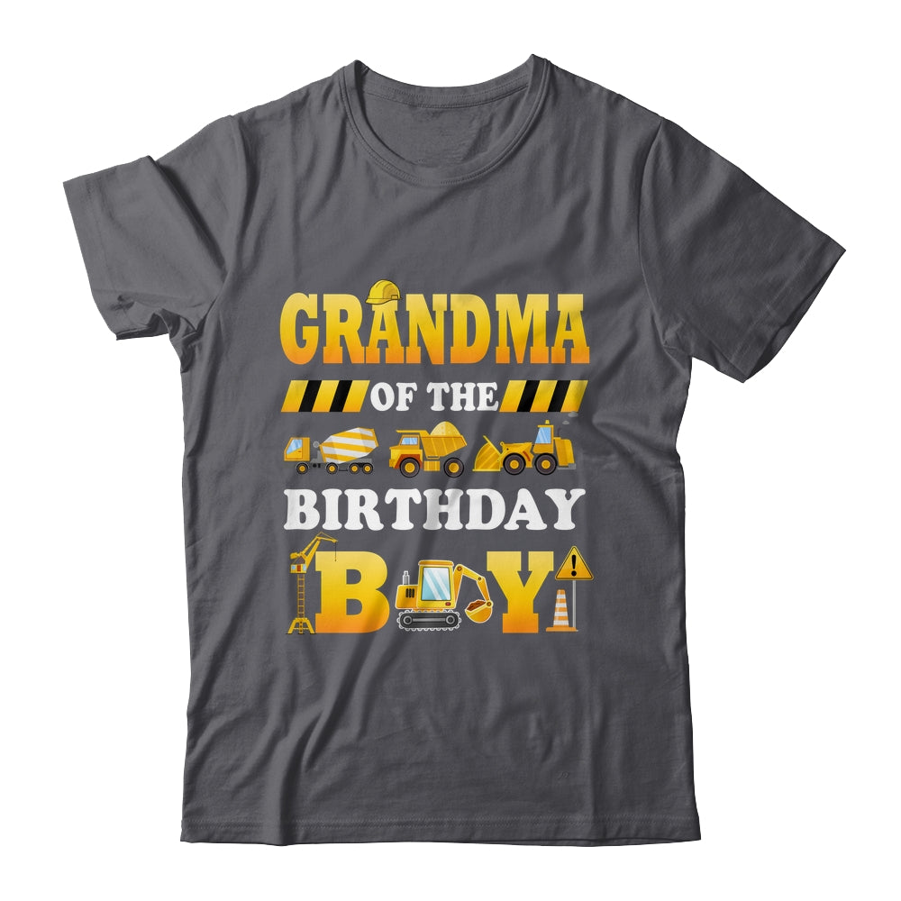 Grandma Of The Birthday Boy Construction Matching Family Shirt & Hoodie | teecentury