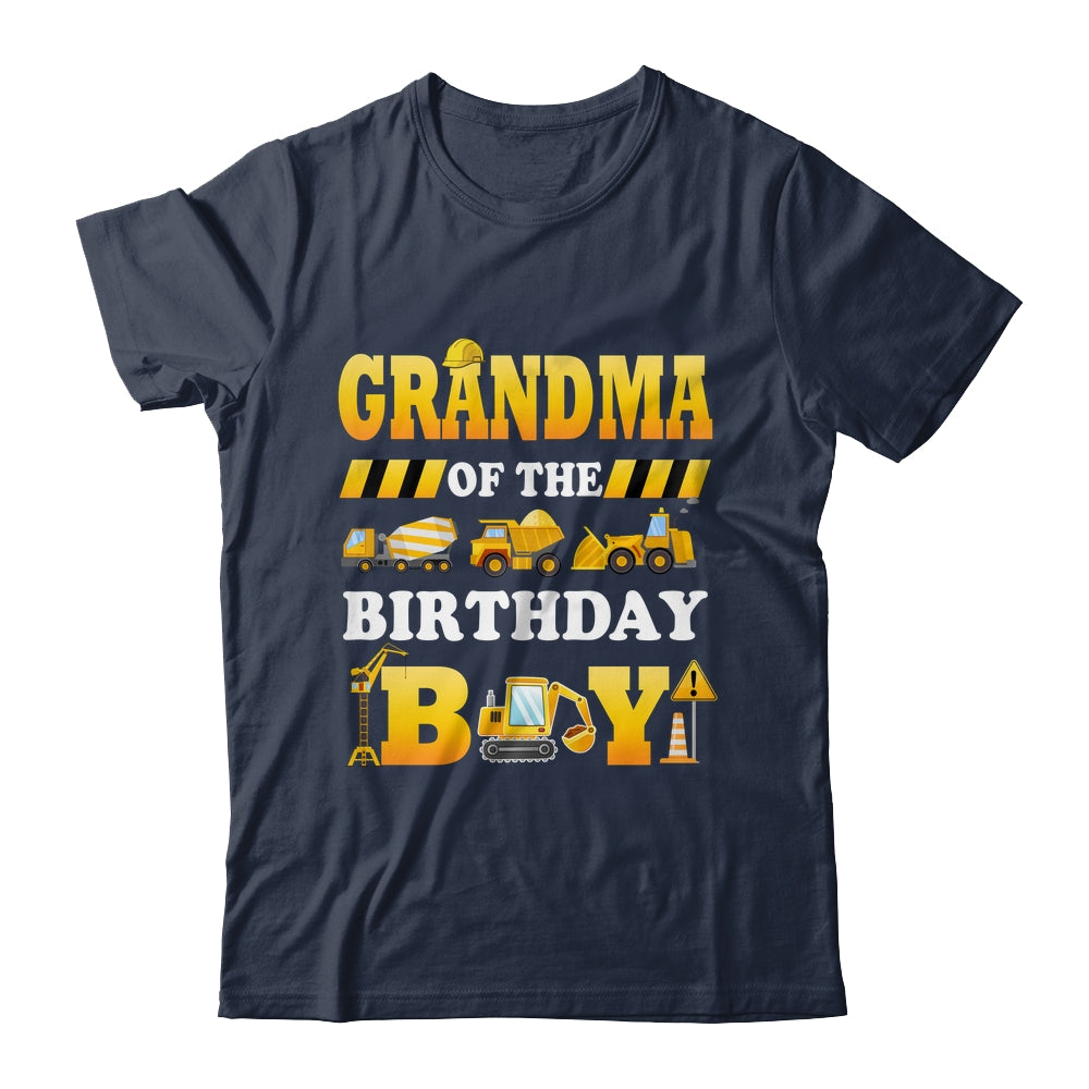 Grandma Of The Birthday Boy Construction Matching Family Shirt & Hoodie | teecentury