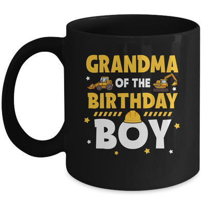 Grandma Of The Birthday Boy Construction Worker Party Mug | teecentury